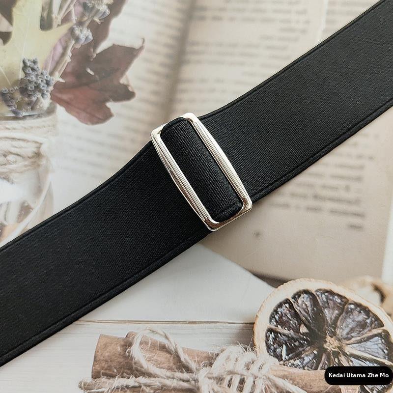 Invisible Elastic Waistband for Women, Versatile Stretch Belt for Jeans, No-Punch Waist Cincher, Lazy Belt