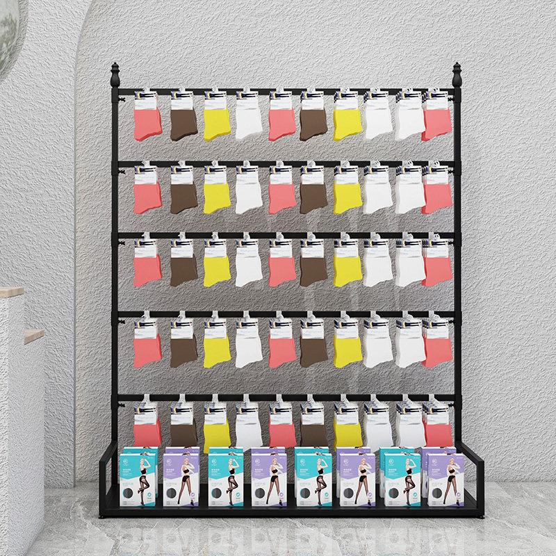 Wall-Mounted Sock Display Rack, Iron Art Shelf, Multifunctional Floor-Standing Adjustable Rack for Gloves, Accessories, and Underwear Wall-Mounted Sock Display Rack, Iron Art Shelf, Multifunctional Floor-Standing Adjustable Rack for Gloves, Accessories, and Underwear