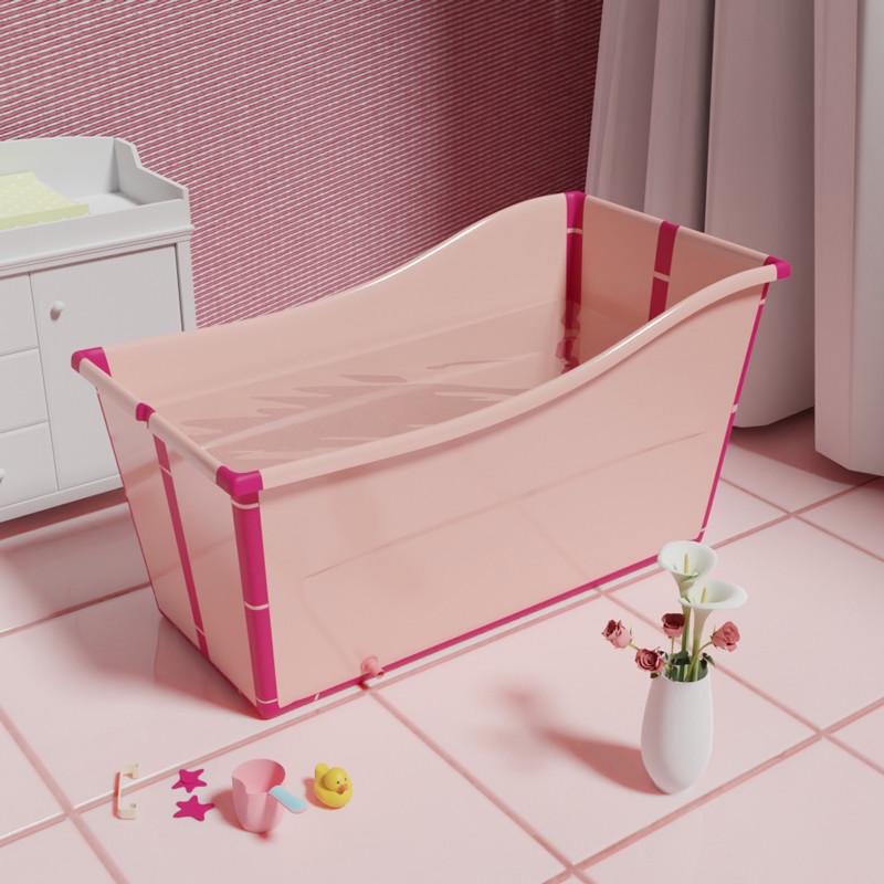 Foldable Household Thickened Full-Body Bath Tub, Children's Bath Tub, Twin Bath Tub, Large Adult Bathtub