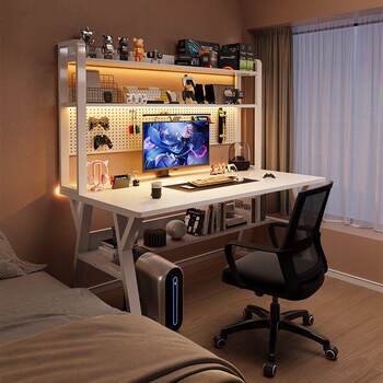 Car cover cover hole board desk bookshelf integrated table student home bedroom table computer desk office desktop