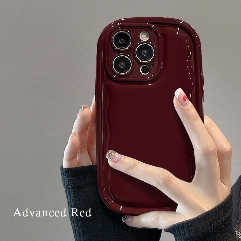 2024 Zodiac Year New Model Suitable for Apple 15 Pro Max Phone Case, Burgundy Color, iPhone 15 Plus Female Internet Celebrity Style, 14 Pro Max High-End Feel, 13 Year of the Dragon, 12 Full Protection Anti-Drop, 11 Soft Case Trendy