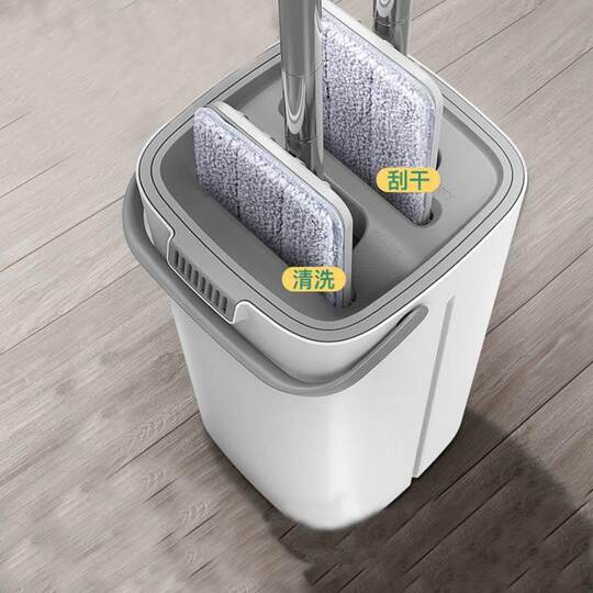 Mop bucket 2024 new style lazy hand-free hand-wash mop household one-mop clean flatbed mop