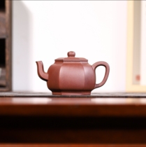 Six Square Golden Bell 260CC Purely Handmade Yixing Purple Clay Teapot Made by Mr. Shao from the National Works Bureau