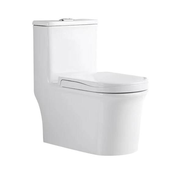 New Model Large-Diameter Dual-Purpose Squatting and Sitting Toilet with Stand, Suitable for Home, Hotel, and Engineering Projects, Anti-Odor Ceramic One-Piece Toilet