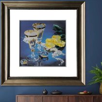 Handmade embroidery Wine Glass Suzhou embroidery silk one to six silk embroidery decoration hanging painting gift