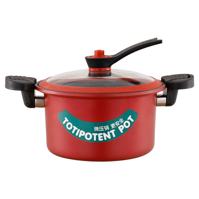 Gifts: Household Pressure Cooker, Red Micro-Cooker, Non-Stick Multi-Functional New Model, Pressure Cooker, Stainless Steel Soup Pot