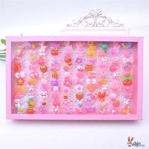 Childrens Cartoon Ring Kindergarten Gift Cute Girls Jewelry Acrylic Ring Performance Little Princess Jewelry