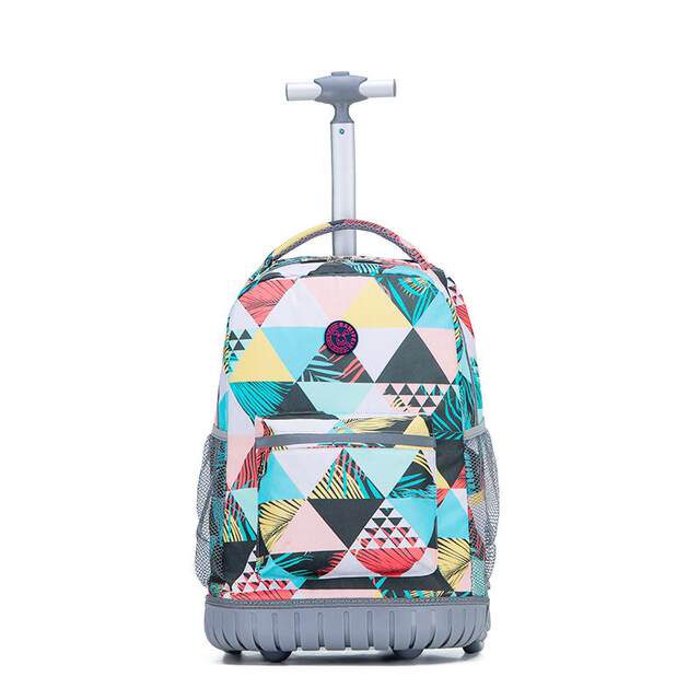 Japanese Elementary School Students' Silent Trolley Schoolbag for Boys and Girls, Large Capacity, Waterproof, Stair-Climbing Capable, Junior High School Trolley Bag