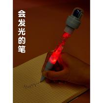 Childrens multifunctional bubble pen Douyin Internet celebrity same style roller with seal can blow bubbles and light up four-in-one crayon magical magic girl princess elementary school student cute fairy gift