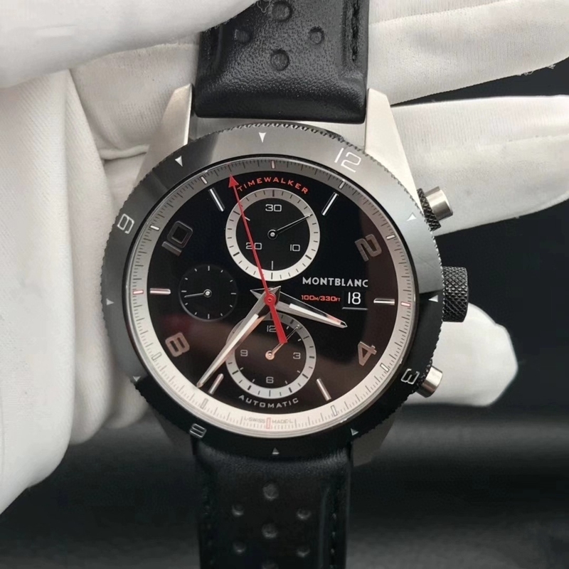 Flash Sale 98% New Montblanc Timewalker U0116098 Automatic Mechanical Men's Watch 43mm Genuine Second-Hand