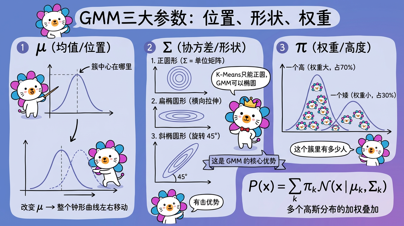 GMM 三大参数