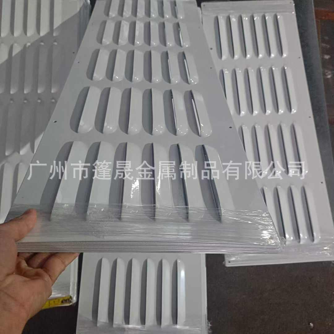 Thickened aluminum plate 304 stainless steel louvers multi-punched plate ventilation chassis shell heat sink plate manufacturer supplies processing
