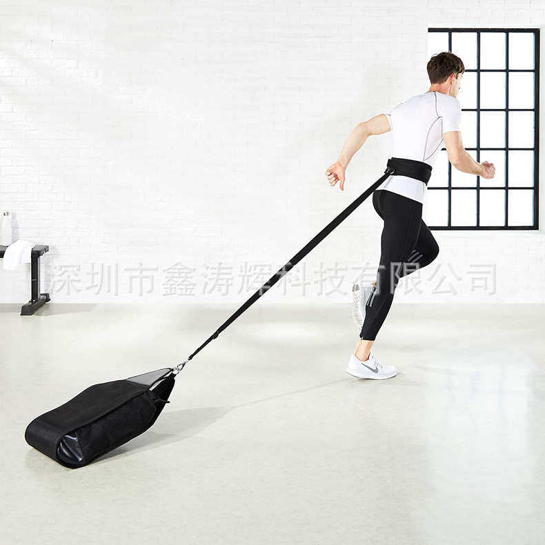 Outdoor fitness sports adjustable belt running sandbag pulling bag outdoor sprint training sandbag
