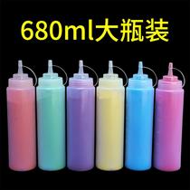 Bottled color running powder corn flour rainbow running spray bottle rainbow powder colored corn starch street shooting spray running color powder