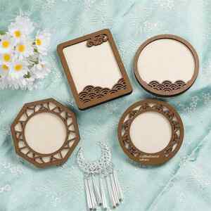 Refrigerator Magnet Material Kit for DIY Hand-Painted Wooden Frame Mounting, Wooden Base Board, Cultural Creative Gift