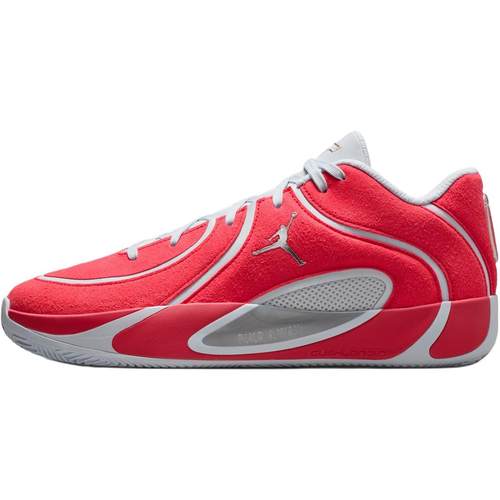 Jordan Tatum 4 Premium 舒适耐用 回弹 低帮 儿童篮球鞋 红灰