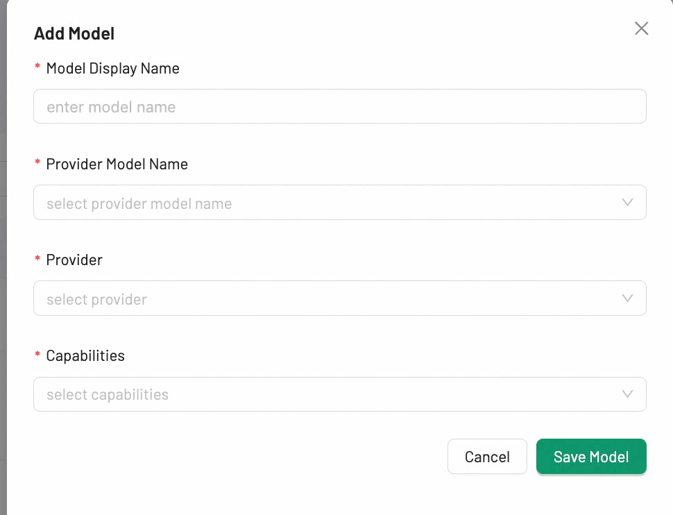 Add Model Form