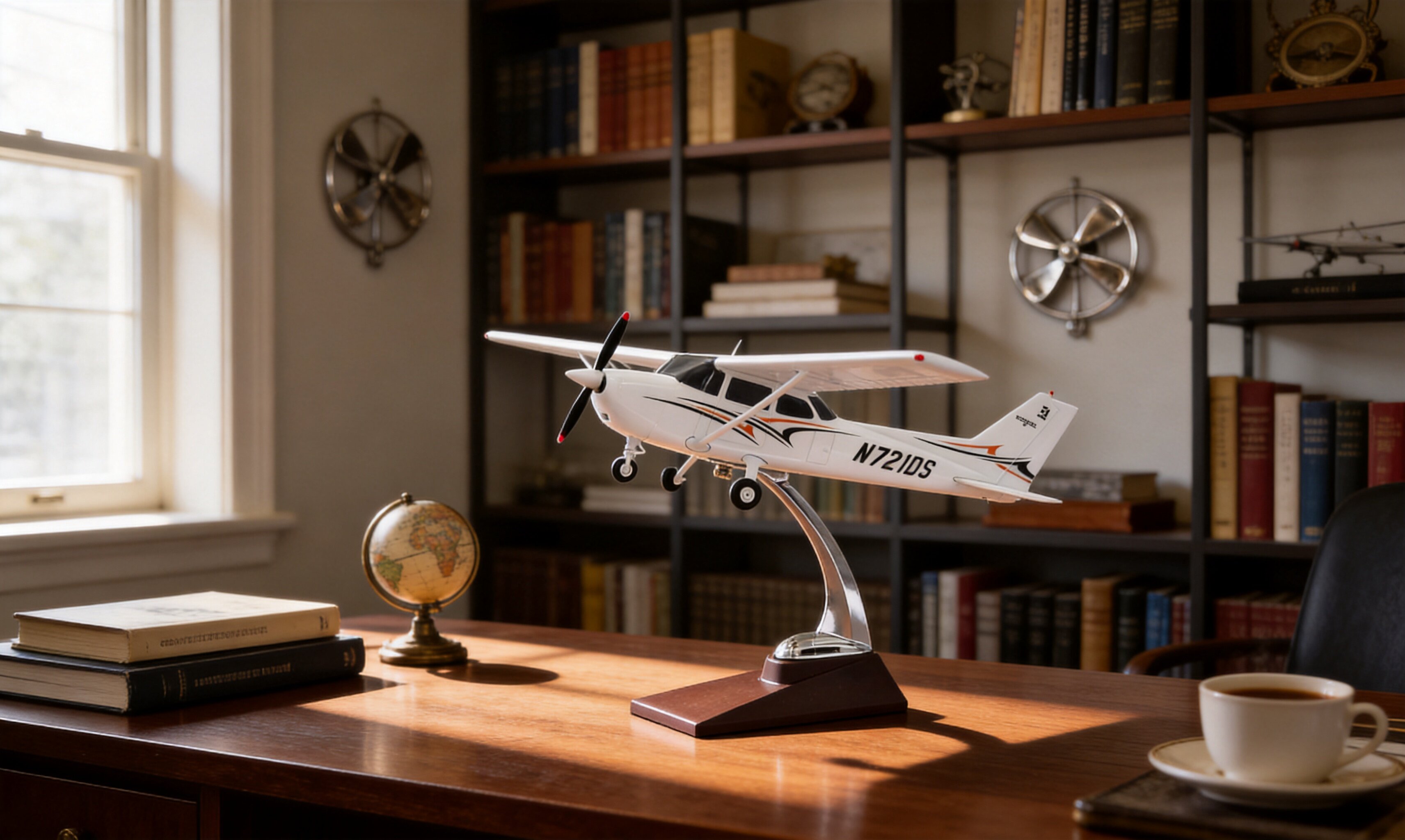 Cessna 172 on study desk