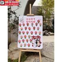 Im so happy to treat you to some sweets welcome card engagement arrangement decoration wedding road guide door kt board customization