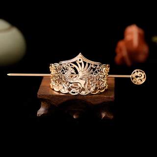 Boys Han Dynasty Hair Accessories Headband Hairpin Boy Ancient Costume High Ponytail Kidsren's Ancient Style Bun Chinese Style Martial Arts Hair Crown