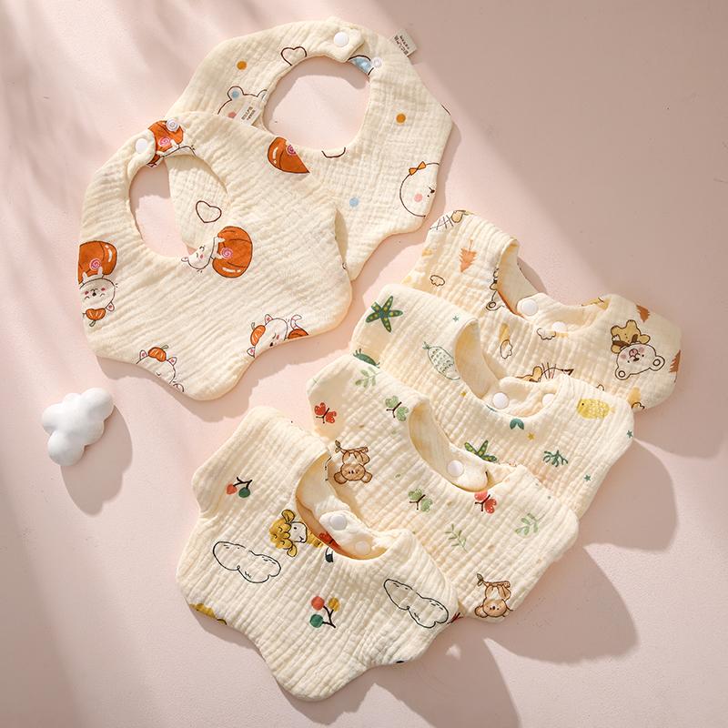 Newborn pure cotton bib baby cute little bib