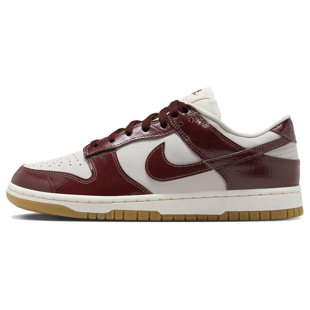 Nike Dunk WMNS“Team Red Croc” Low 低帮 板鞋 女款 红棕白