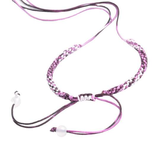 No. 72 Jade Thread Hand-Woven Semi-Finished Bracelet Dragon Boat Festival Gradient Colorful Hand Rope Pendant Lanyard DIY Material