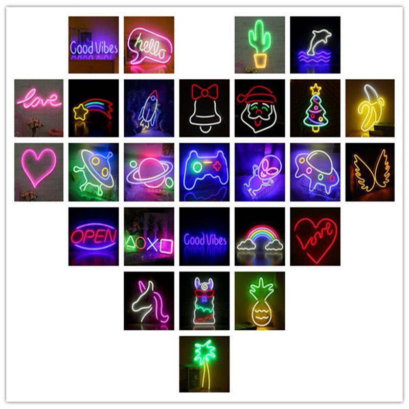 Led Neon Light Glowing Shape Transparent Backboard Billboard Sign Colored Lights Decorative Lights Acrylic Neon Lights Led Neon Light Glowing Shape Transparent Backboard Billboard Sign Colored Lights Decorative Lights Acrylic Neon Lights