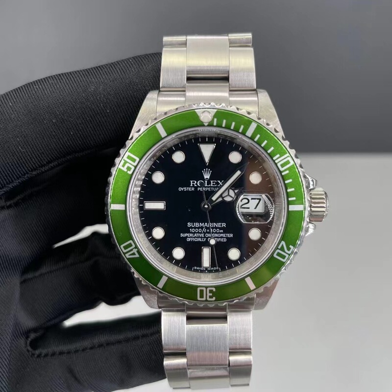 98% New 40mm Green Submariner Rolex Submariner Model 16610Lv-93250 Automatic Mechanical Men's Watch Genuine Product 98% New 40mm Green Submariner Rolex Submariner Model 16610Lv-93250 Automatic Mechanical Men's Watch Genuine Product
