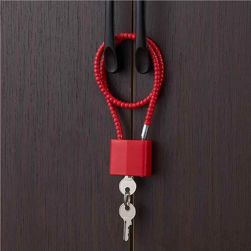スチールワイヤー南京錠、パスワードロック、電気自動車、バスケット、キャビネットドアキー、小型ロック、ヘルメットロック、ソフトロングロープロック、パスワードロック