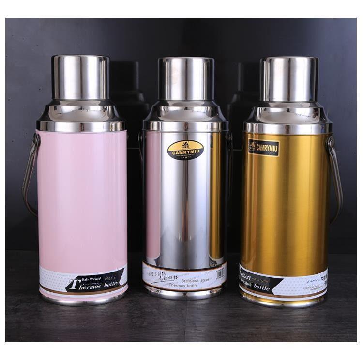Old-Fashioned Stainless Steel Shell 5-8 Pound Iron Thermos for Boiling Water, Traditional Constant Temperature Thermal Insulation Bottle, Red Old-Fashioned Stainless Steel Shell 5-8 Pound Iron Thermos for Boiling Water, Traditional Constant Temperature Thermal Insulation Bottle, Red