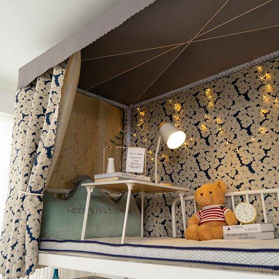 遮光床帘宿舍上铺下铺大学生加厚女生挡风床围挡布桌帘子纱帘寝室