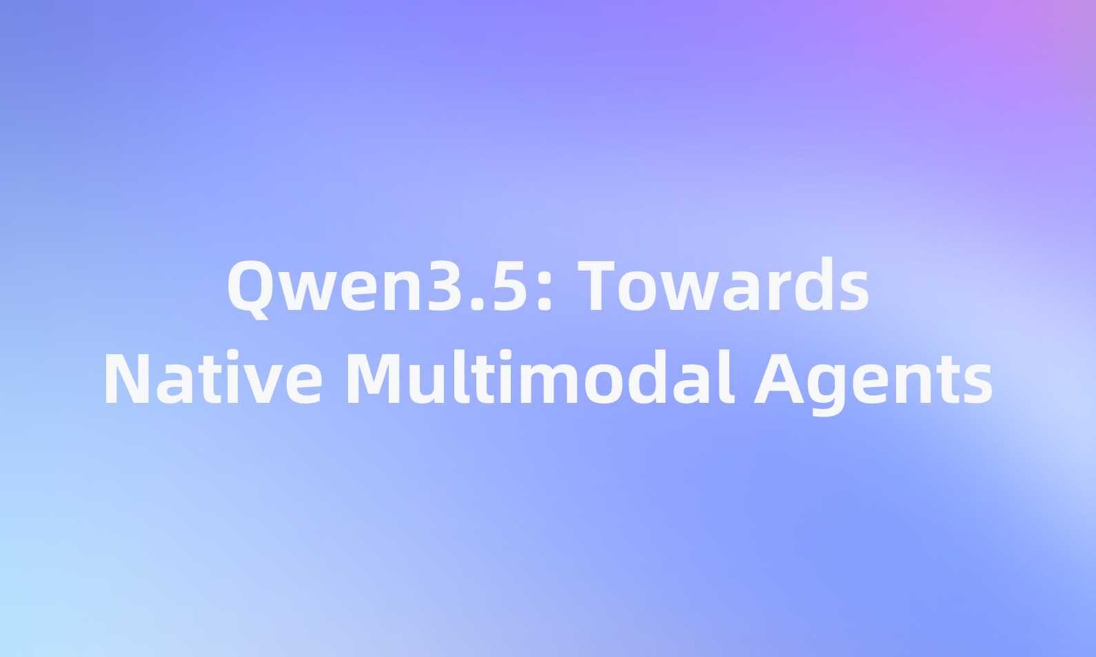 Qwen3.5: Towards Native Multimodal Agents