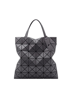 Issey Miyake/三宅一生女士LUCENT MATTE系列PVC手提单肩包炭灰色