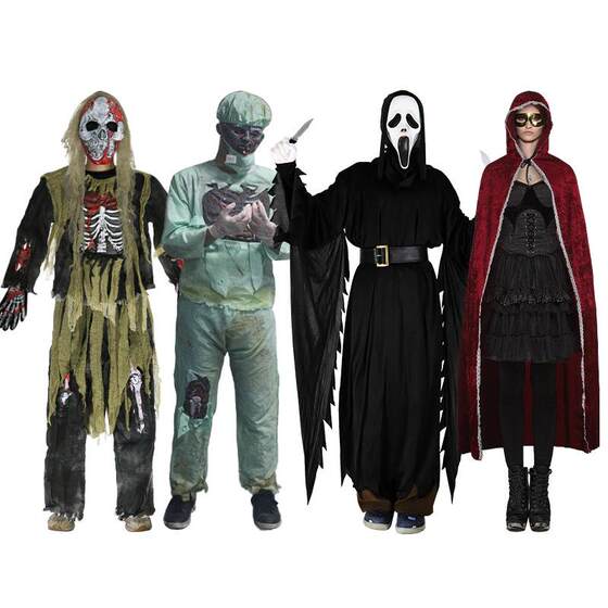 惊声尖叫恐怖套装服饰系列化妆舞会僵尸恶魔鬼扮演万圣节派对道具
