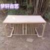 White tea table and chair combination, simple Chinese style antique solid wood tea table and tea set set, table and tea table
