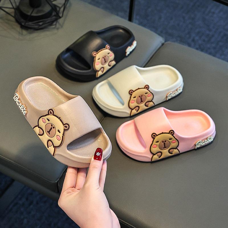 Little Yellow Duck Children's Slippers for Boys Summer 2025 New Model Boys' Non-Slip Cartoon Indoor Girls' Outdoor Sandals