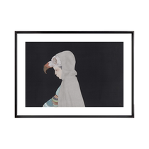 (Framed) Stamped limited edition print by Zhou Xue (Hidden) member of China American Association
