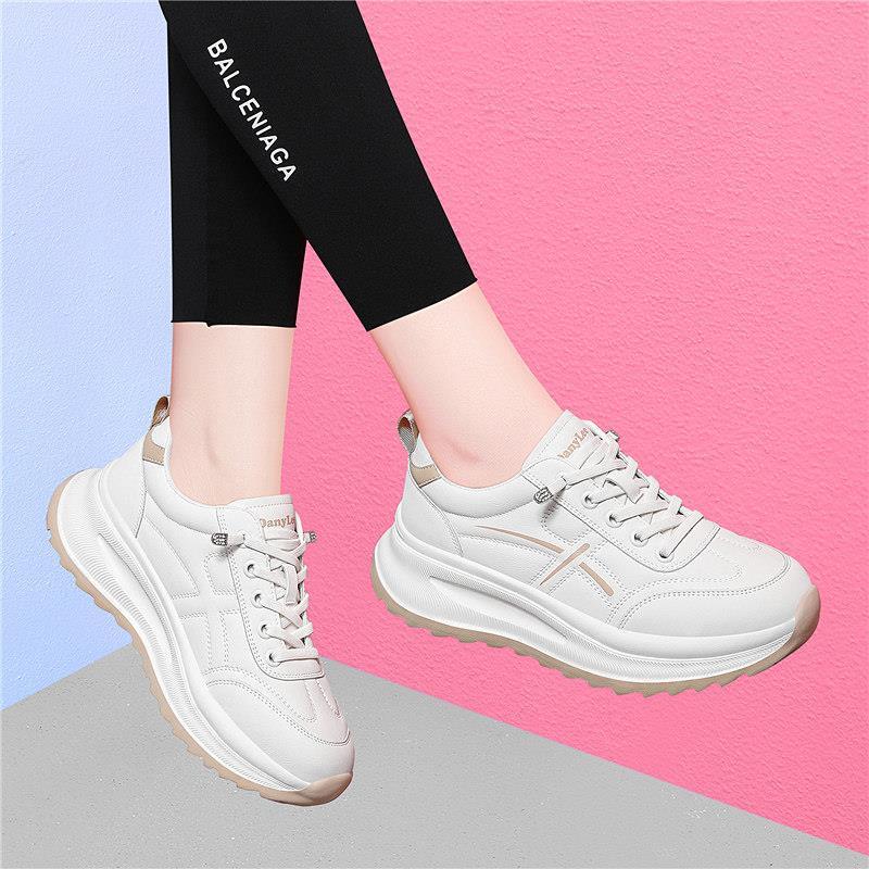 Yierkang Women's Casual Shoes Autumn 2026 New White Slip-On Shoes White Dance Shoes Thick-Soled Travel Shoes Yierkang Women's Casual Shoes Autumn 2026 New White Slip-On Shoes White Dance Shoes Thick-Soled Travel Shoes
