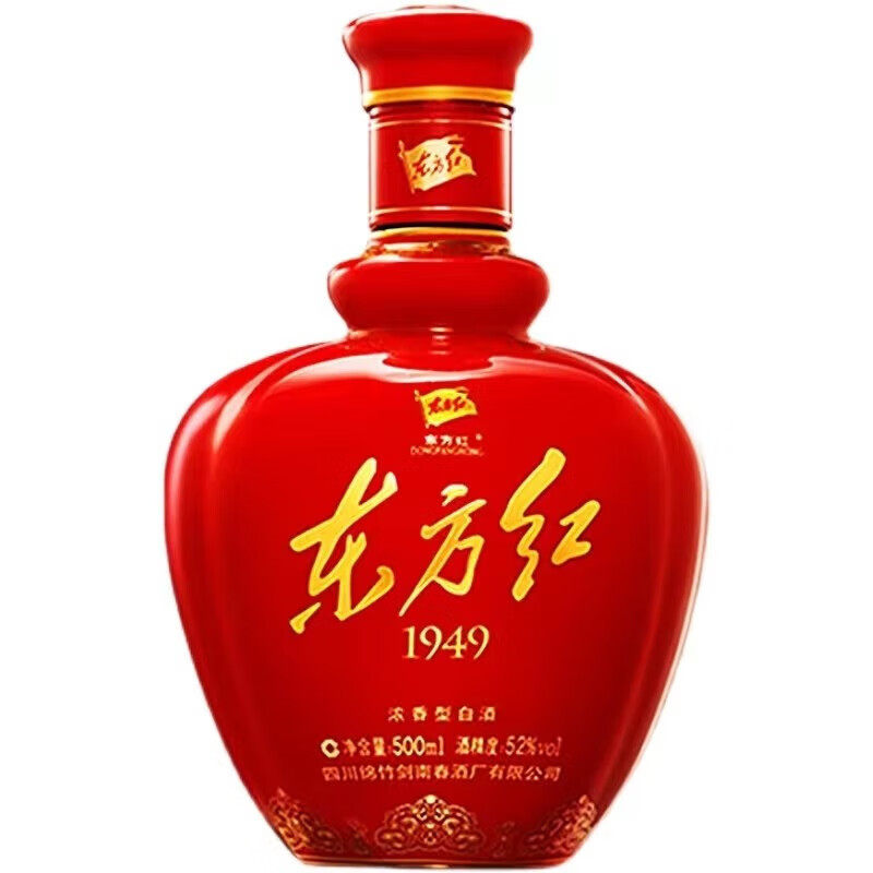 東方紅 白酒 中国 四川 1949 四川剑南春东方红1949 52度浓香型白酒500mL*4瓶送礼收藏评价- 淘宝网