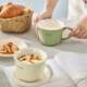 Ceramic Instant Noodle Bowl, High-Looking Breakfast Cup, Large-Capacity Water Cup, Oatmeal Cup, Microwaveable Mug, Milk Cup