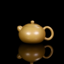 Bidding starts at one yuan for Xishi 180cc pure handmade Yixing purple clay teapot made by Teacher Tian