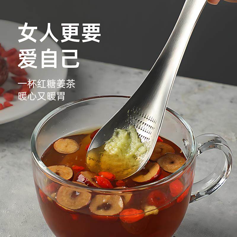 Japanese Ginger Grinding Tool Stainless Steel Ginger Grinder Garlic Masher Manual Grinding Spoon Garlic Grinder Ginger Paste Grinder