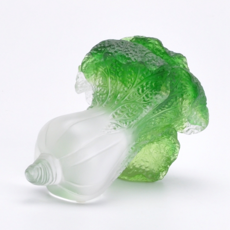 Bai Cai gathered glass ornaments hand carved lost wax method Ancient glass craft LD44