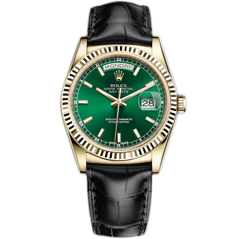 [9.8 New] Rolex Day-Date 18K Gold Automatic Mechanical Watch for Men 118138