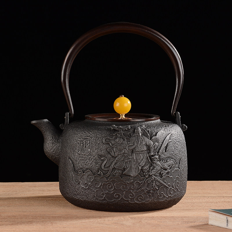 Manual Cast Iron Jug Wellness Iron Pot Boiling Water Iron Teapot Without Coating Master Pro-regime Zhongyi Guan Gong