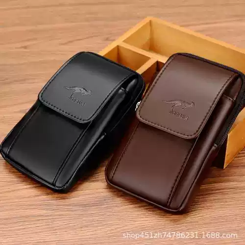 Кожаный мобильный телефон, ультратонкая поясная сумка, чехол, штаны, из натуральной кожи