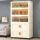 80CM wide and thick storage cabinet folding storage cabinet household multi-layer plastic snack rack clothing cabinet
