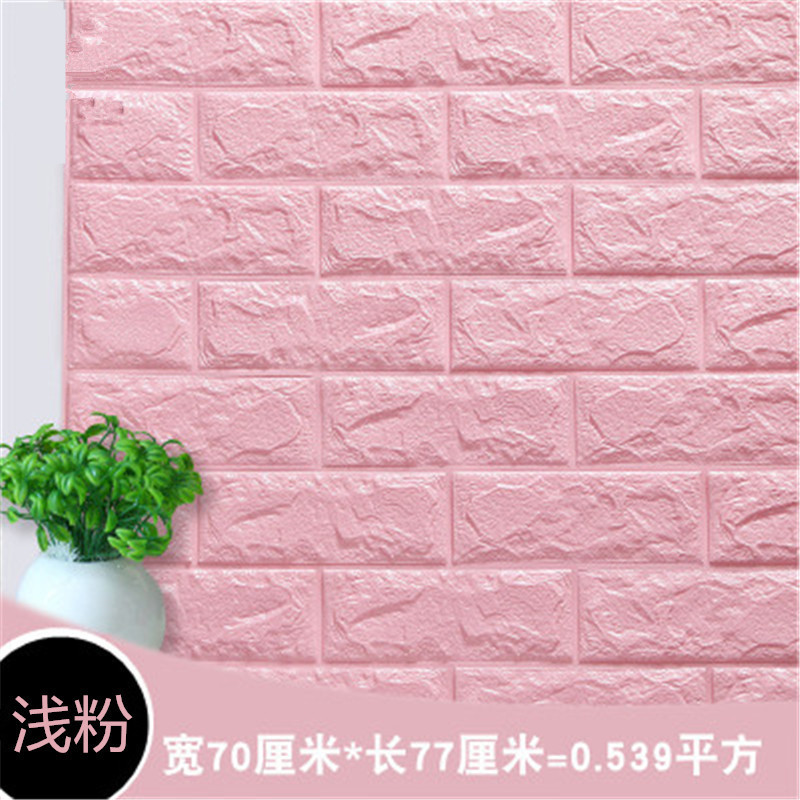 Self-Adhesive Wallpaper for Bedroom, Cozy 3D Wall Stickers, Soft Wall Panels, Background Wall Decoration, Foam Wallpaper Stickers