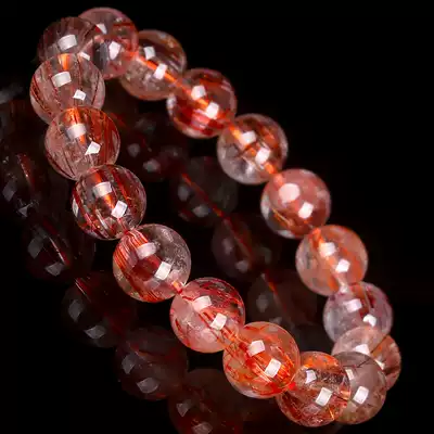 48 9G 12 5mm exquisite dreamy fine coarse smooth glass bottom red copper hair Crystal titanium Crystal round beads hand